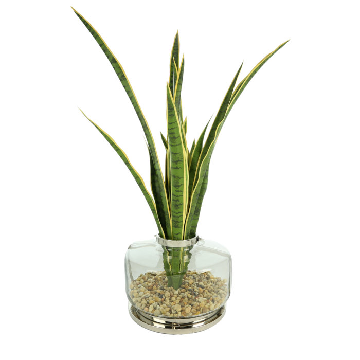 Creative Displays, Inc. 31'' Artificial Snake Plant in Decorative Vase